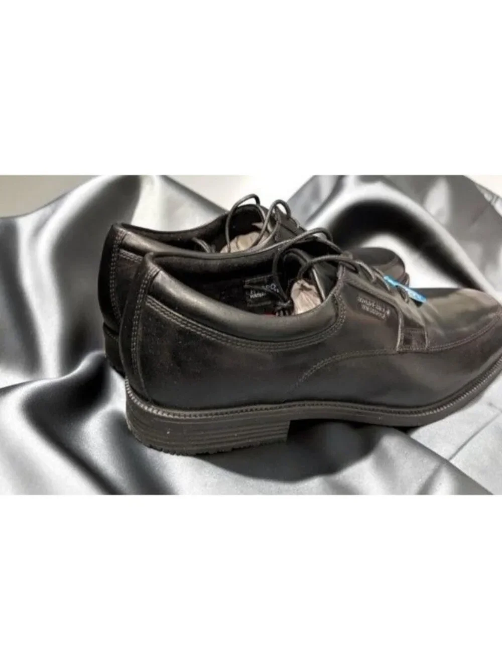 Rockport Men's Margin Oxford Black Leather Lace Up Shoes Size 10.5 NEW NO BOX